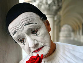 Pierrot triste - Imagem meramente ilustrativa